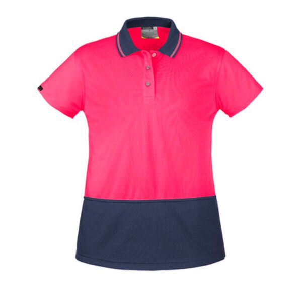 Womens Hi Vis Basic Short Sleeve Polo Thumbnail